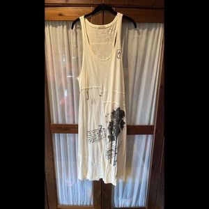COPY - Free people racerback printed soft tee material long maxi dress nwot! Si…